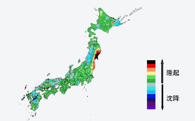 隆起・沈降を用いた方法